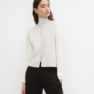 Boiled Wool Cardigan - New With Tags - NEVER WORN - Grey Multi